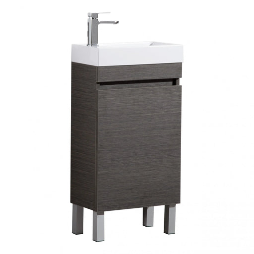 EVIE DARK BROWN PVC MINI VANITY - FIL Kitchen Bathroom