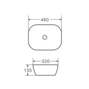 Evea 46 Counter-top Oval Basin mercioaustralia