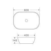 Evea 60 Counter-top Oval Basin mercioaustralia