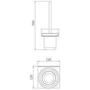 EASY Series Toilet Brush Holder – Forest Grey mercioaustralia