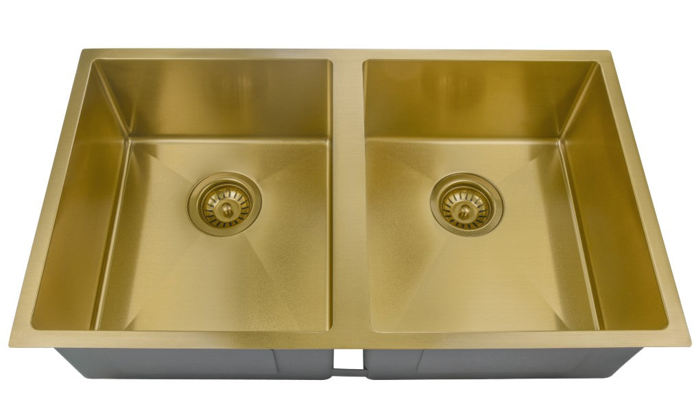 EDEN ABOVE/UNDERMOUNT DOUBLE KITCHEN SINK STAINLESS STEEL