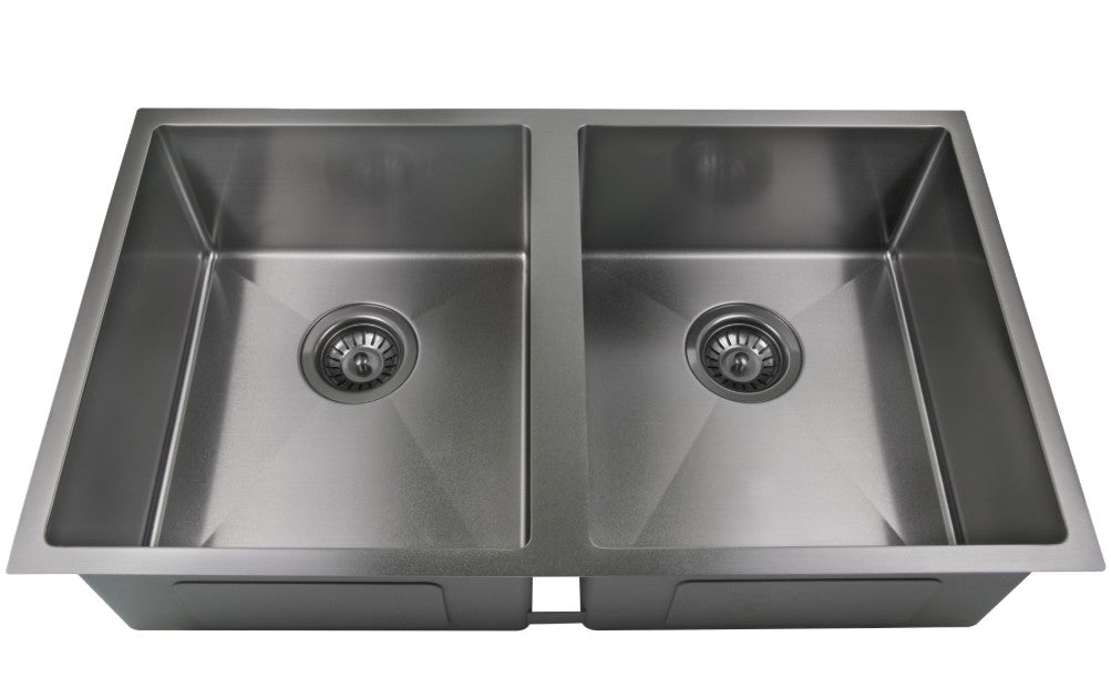 EDEN ABOVE/UNDERMOUNT DOUBLE KITCHEN SINK STAINLESS STEEL