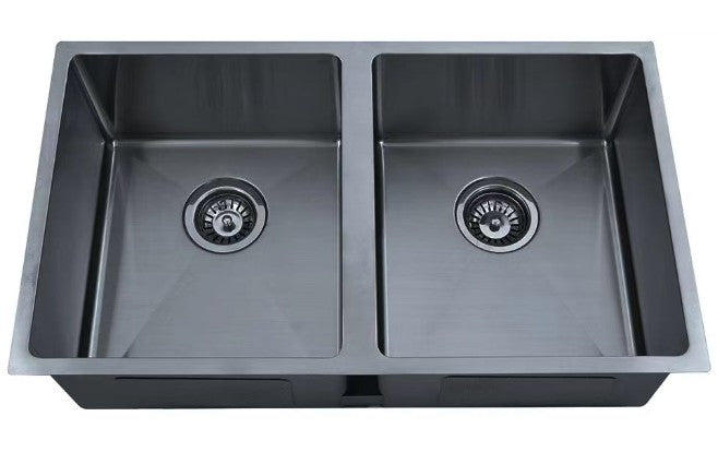 EDEN ABOVE/UNDERMOUNT DOUBLE KITCHEN SINK STAINLESS STEEL