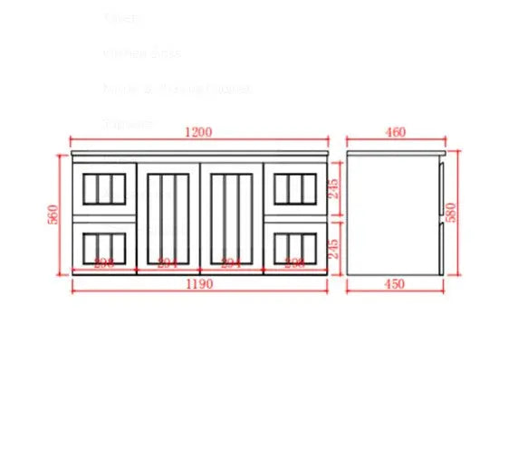 Archill Federation Wall Hung Matte White PVC Cabinet LK-FA124W-MW