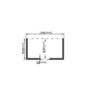 DOUBLE BOWL FIRECLAY KITCHEN SINK GLOSS WHITE/MATTE BLACK 838MM CETO
