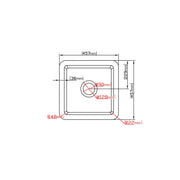 SINGLE BOWL FIRECLAY UNDERMOUNT KITCHEN SINK GLOSS WHITE/MATTE BLACK 457MM CETO