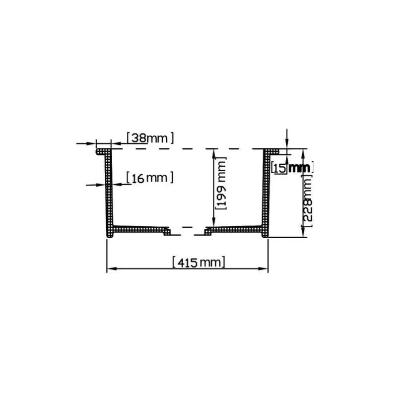 SINGLE BOWL FIRECLAY KITCHEN SINK GLOSS WHITE/MATTE BLACK 470MM CETO