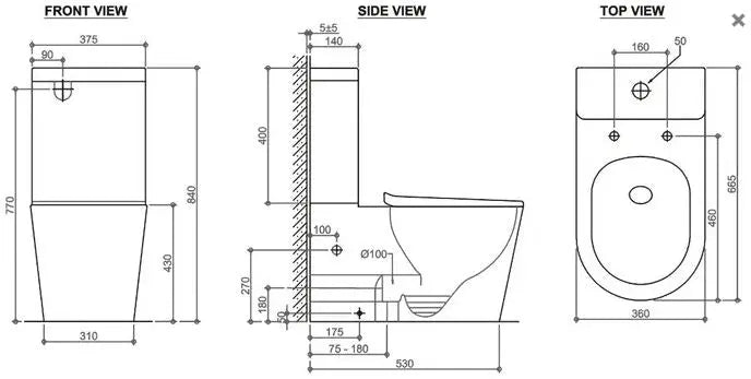 FEANZA TORNADO TOILET SUITE FIL Kitchen Bathroom