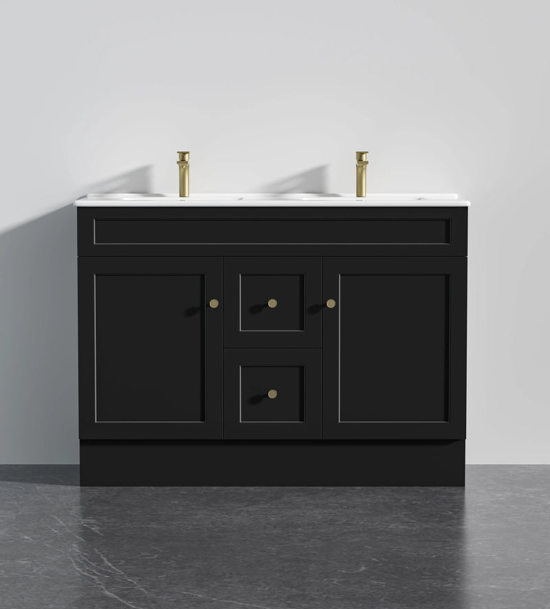 Harold Federation Free Standing Cabinet Matte Black LK-FH124DL-MB