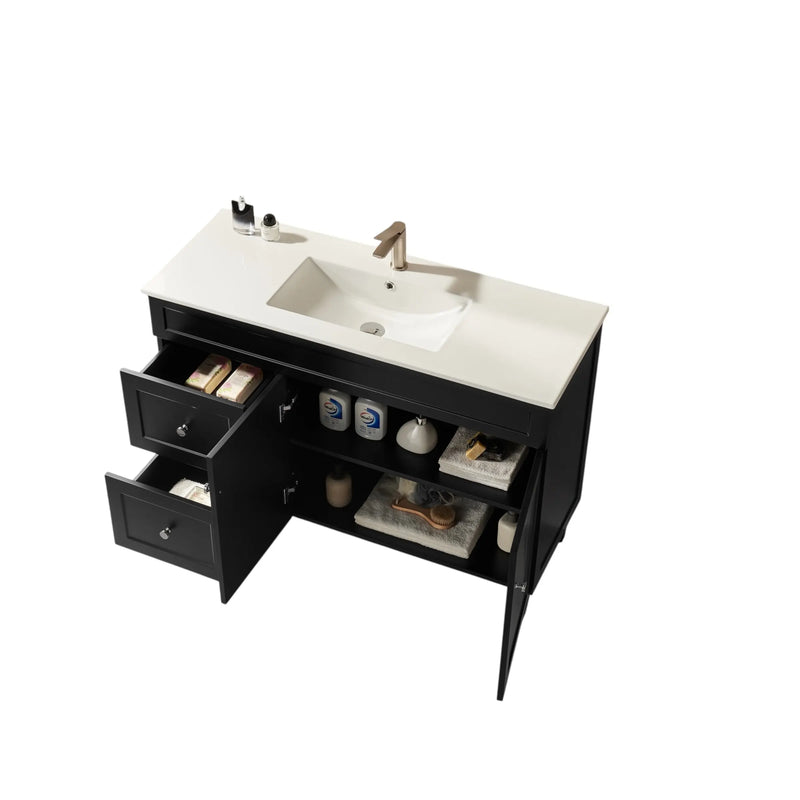 Harold Federation Free Standing Cabinet Matte Black LK-FH124LL-MB