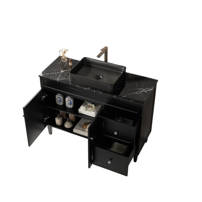Harold Federation Free Standing Cabinet Matte Black LK-FH124RL-MB