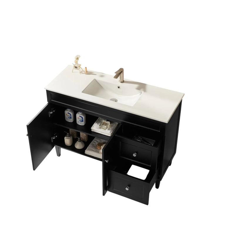 Harold Federation Free Standing Cabinet Matte Black LK-FH124RL-MB
