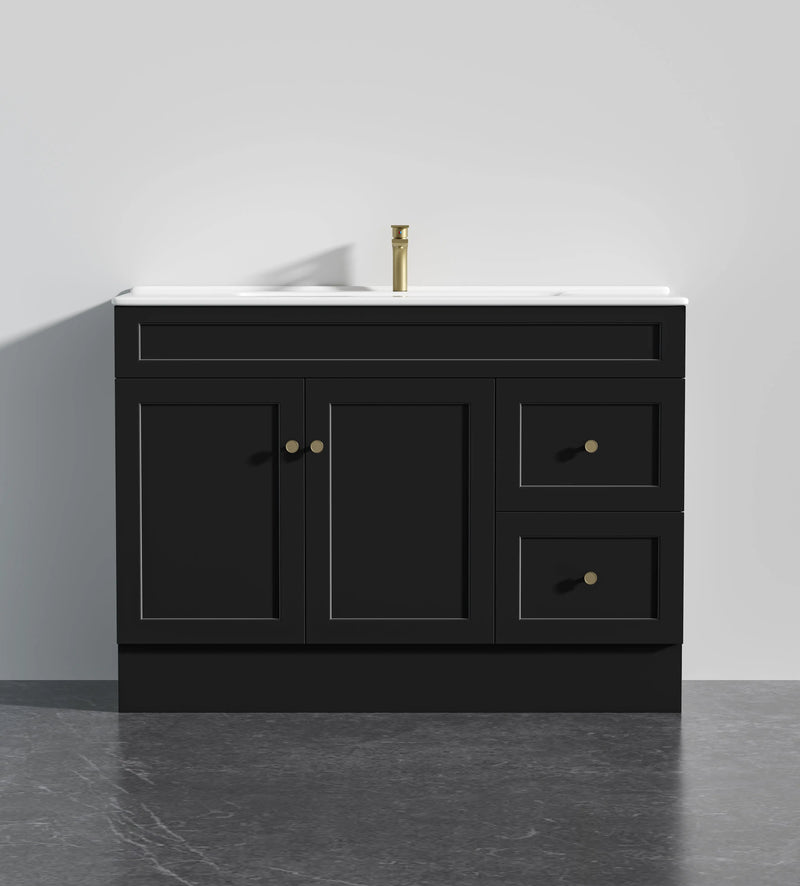 Harold Federation Free Standing Cabinet Matte Black LK-FH124RL-MB