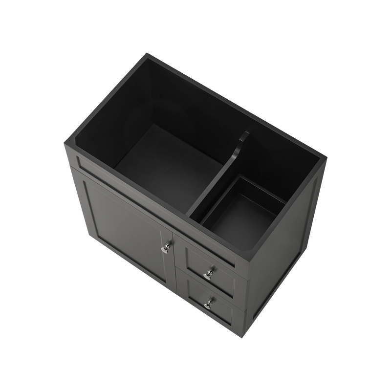 Harold Federation Free Standing Cabinet Matte Black LK-FH74RL-MB