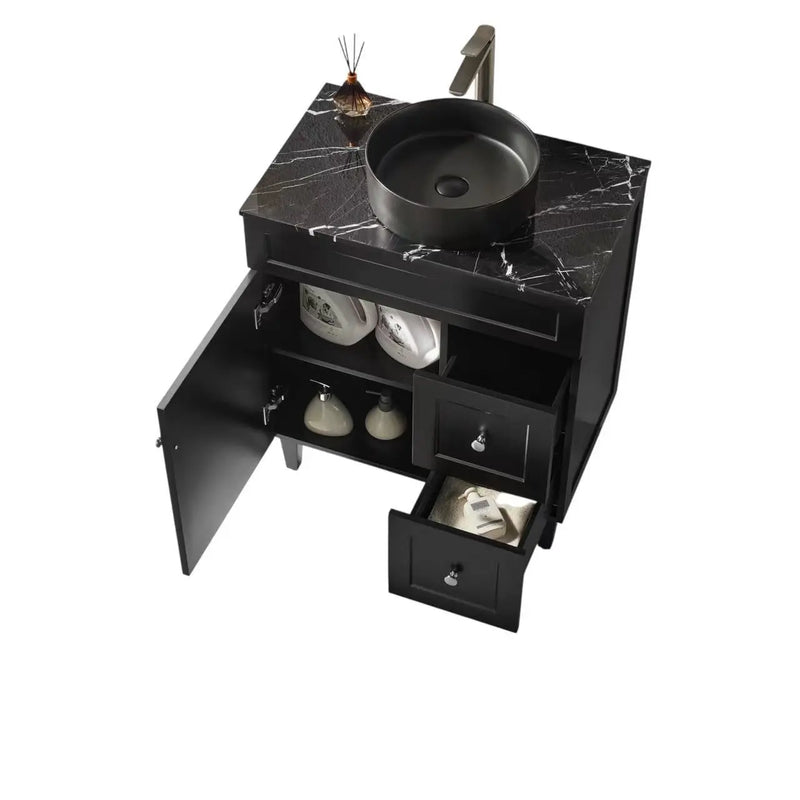 Harold Federation Free Standing Cabinet Matte Black LK-FH74RL-MB