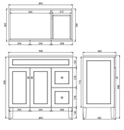 Lukka Harold Federation Free Standing Cabinet (900mm) Lukka