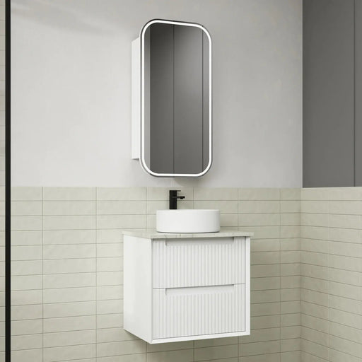 Flauto Wall Hung Vanity Matte White  600mm/750mm/900mm - FIL Kitchen Bathroom
