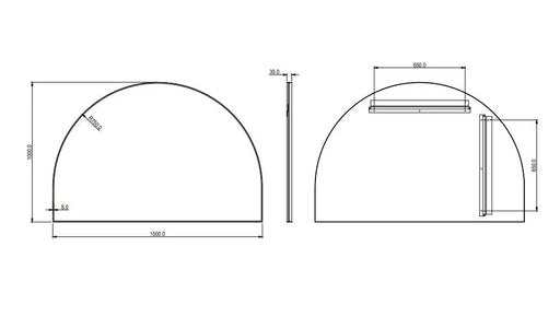 Lukka Arco Framed Mirror (1200/1500mm) Lukka
