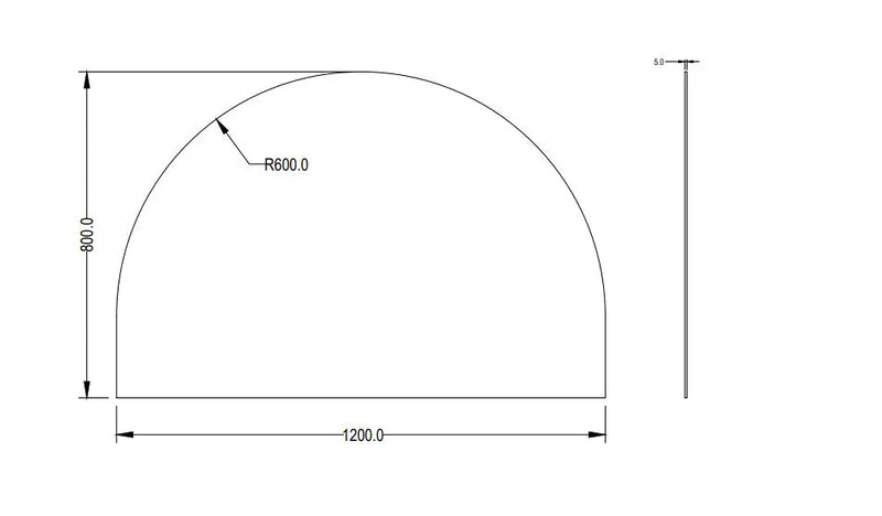 Lukka Arco Framed Mirror (1200/1500mm) Lukka