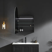 OLIVIA LED MIRROR SHAVING CABINET MATTE BLACK/MATTE WHITE  600X900MM CETO