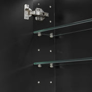OLIVIA LED MIRROR SHAVING CABINET MATTE BLACK/MATTE WHITE  600X900MM CETO