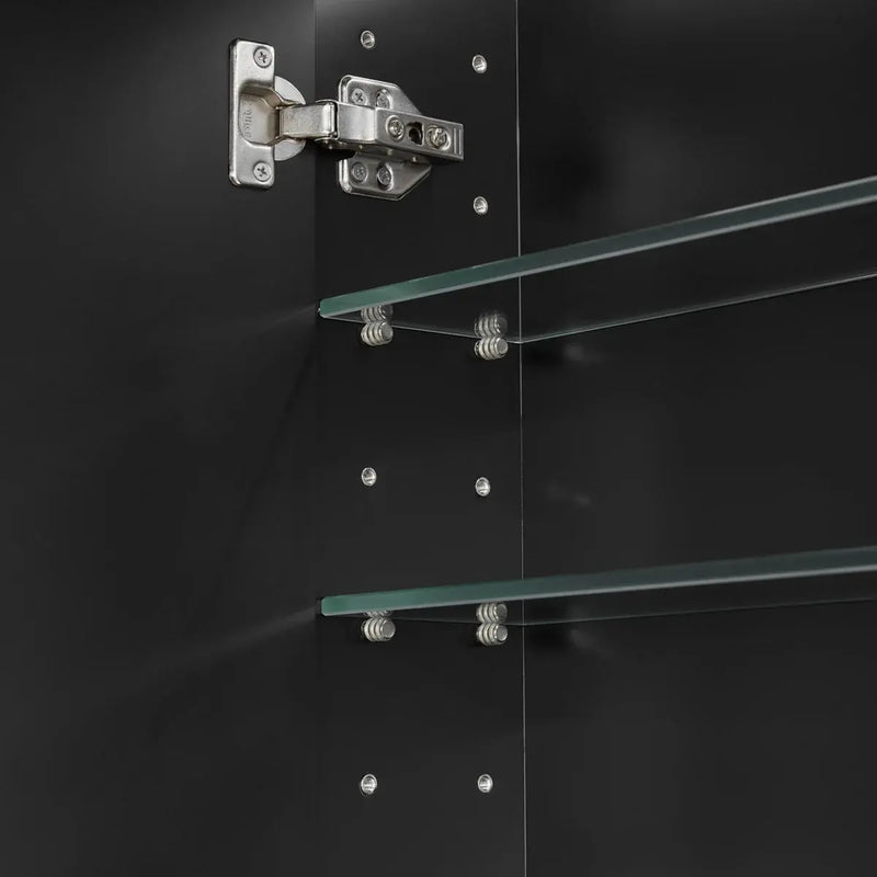 OLIVIA LED MIRROR SHAVING CABINET MATTE BLACK/MATTE WHITE  600X900MM CETO