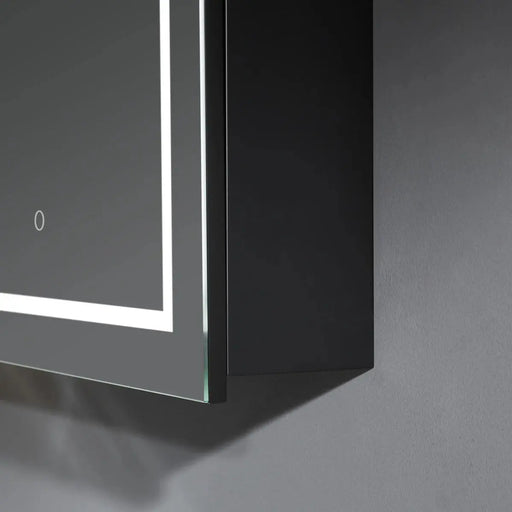 OLIVIA LED MIRROR SHAVING CABINET MATTE BLACK/MATTE WHITE  600X900MM CETO