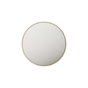Aluminum Framed 750mm Round Mirror - Brushed Gold mercioaustralia