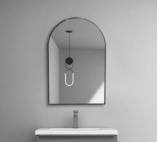 Framed ARCH Mirror 900mm*600mm Matt black FIL Kitchen Bathroom
