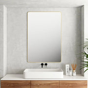 Aluminum Framed 1200mm Rectangular Mirror - Brushed Gold mercioaustralia