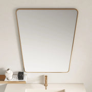 Aluminum Framed 900mm Rectangular Mirror - Brushed Gold mercioaustralia