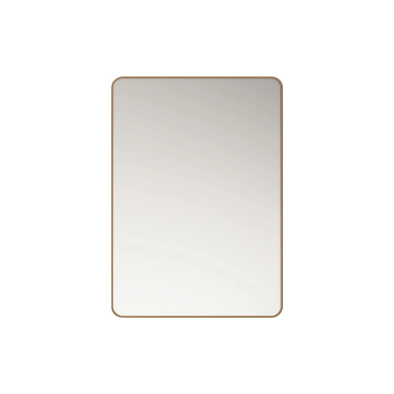 Aluminum Framed 600mm  Rectangular Mirror- Brushed Gold mercioaustralia