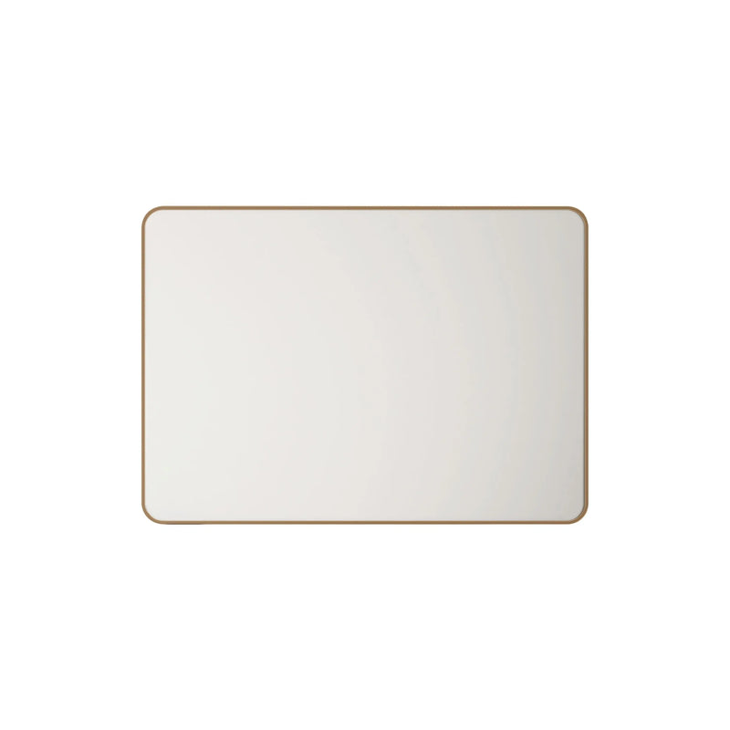Aluminum Framed 600mm  Rectangular Mirror- Brushed Gold mercioaustralia