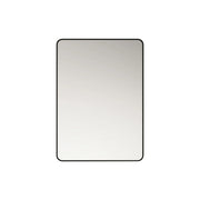 Aluminum Framed 600mm Rectangular Mirror -Matt Black mercioaustralia