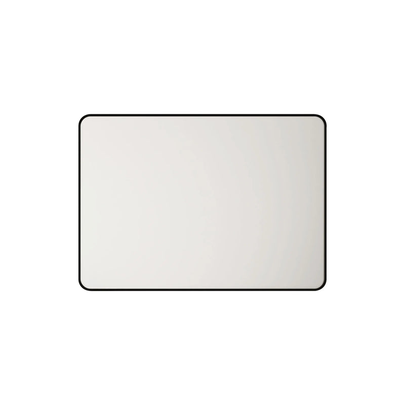Aluminum Framed 900mm Rectangular Mirror - Matt Black mercioaustralia