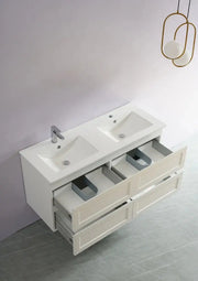 FREMANTLE MATTE WHITE WALL HUNG VANITY FIL Kitchen Bathroom