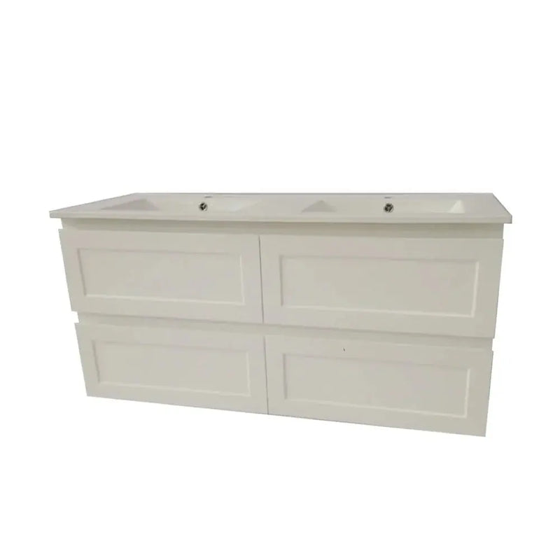 FREMANTLE MATTE WHITE WALL HUNG VANITY FIL Kitchen Bathroom