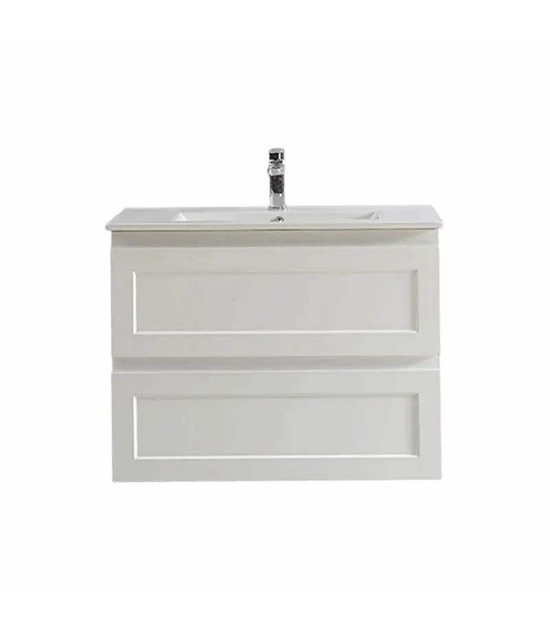 FREMANTLE MATTE WHITE WALL HUNG VANITY FIL Kitchen Bathroom