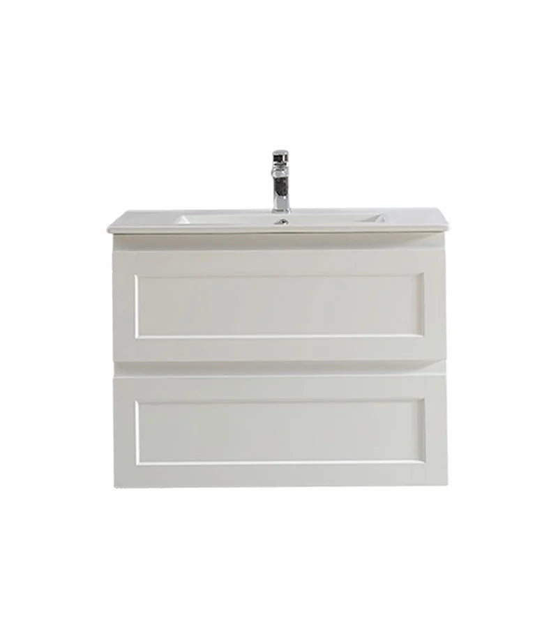 FREMANTLE MATTE WHITE WALL HUNG VANITY