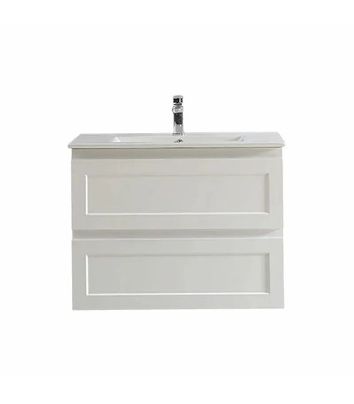FREMANTLE MATTE WHITE WALL HUNG VANITY FIL Kitchen Bathroom