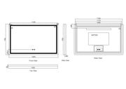 Freya 1200×750mm LED Rectangular Mirror mercioaustralia