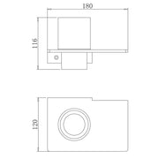FLAT Series Tumbler Holder – Matt Black mercioaustralia