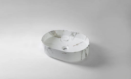 Fusion 50 Carrara Above Counter Basin – Matte White Claya