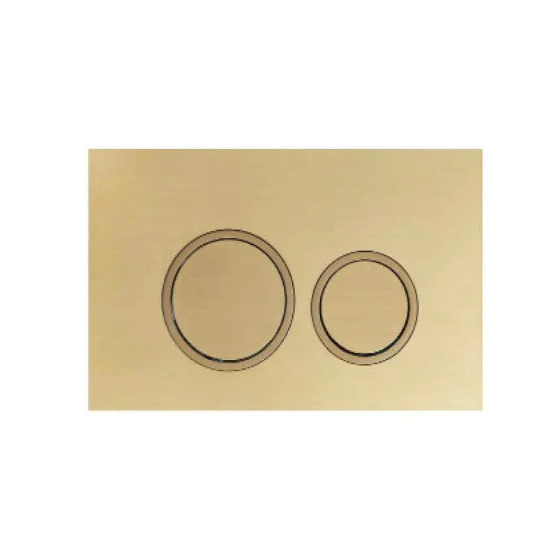 Round push plate Brushed Gold POSEIDON