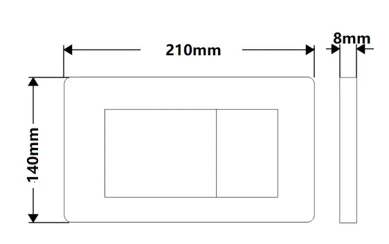 R&amp;T Square Push Plate G3005008