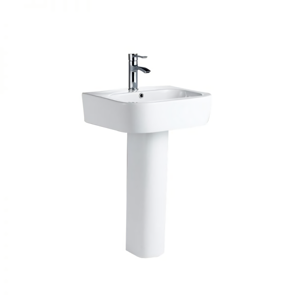 Freestanding Art Basin Ceramic Gloss White 550mmX420mmX830mm
