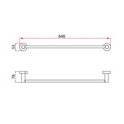 GLOBE Series Single Towel Bar 24″ – Chrome mercioaustralia