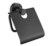Globe Series Paper Holder With Lid - Matt Black mercioaustralia