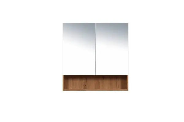 Shaving Cabinet with Shelf Canyon Oak 600mm/750mm/900mm FIL Kitchen Bathroom