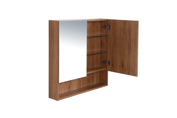 Shaving Cabinet with Shelf Canyon Oak 600mm/750mm/900mm